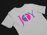 Motivational message t-shirt - Joy T-shirt - Premium bold t-shirt design gray