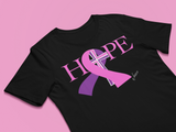 Breast Cancer t-shirt - Hope Breast Cancer T-shirt - Premium women t-shirt black